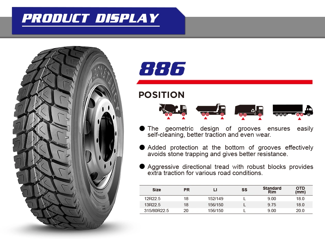 Truck Tyre/Tire of Best Cost Performance, 315/80r22.5