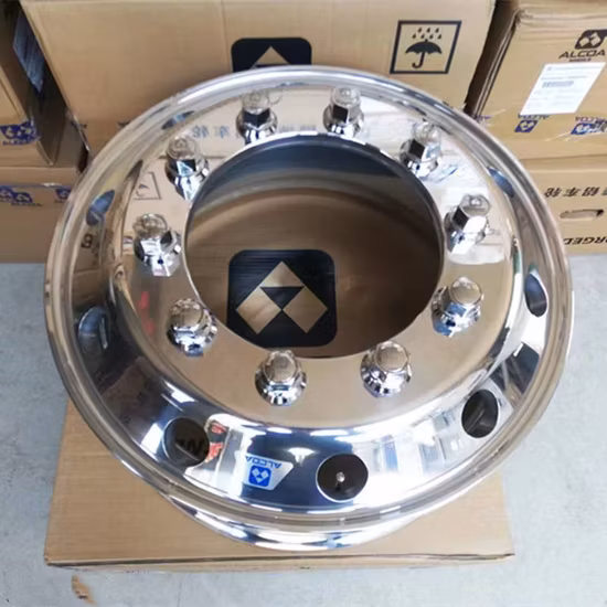 Rueda de aluminio forjado, Rueda de acero, Rueda de camión, Rueda desmontable (17.5X6.75 17.5X6.00 22.5X8.25)