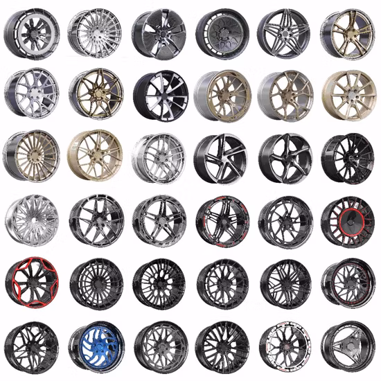 Hot Factory Llantas Ruedas Aluminio forjado Aleación de 17 pulgadas Rueda de aleación de 21 pulgadas para automóviles